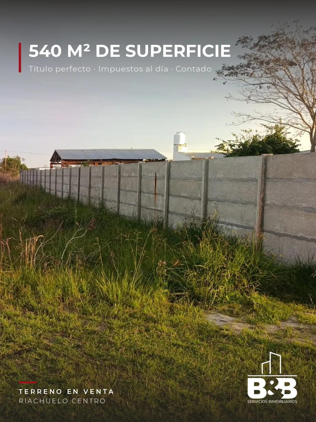 Terreno de 540 m² en Riachuelo Centro