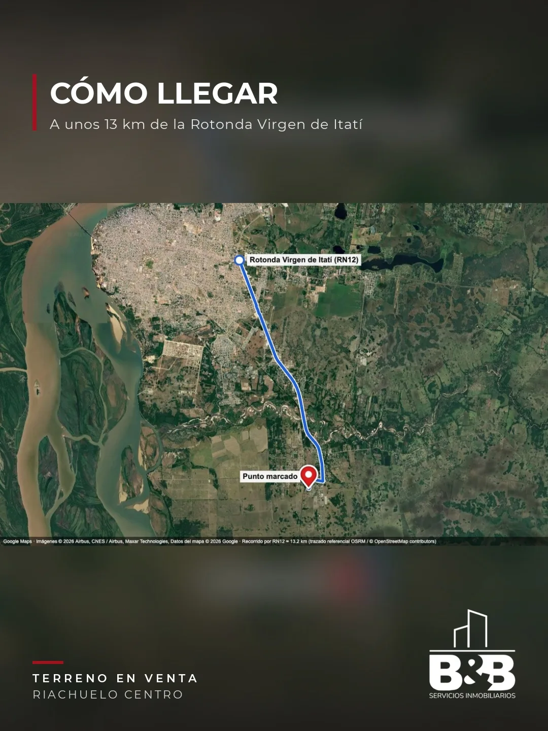 Terreno de 540 m² en Riachuelo Centro